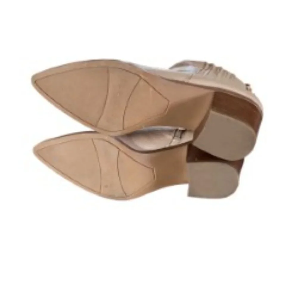 Franco Sarto Shay Beige Leather Bootie 7